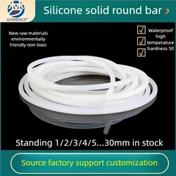 Striscia di Silicone a forma di O da 1mm-9.5mm, striscia rotonda solida ignifuga, striscia di tenuta in gomma morbida trasparente impermeabile