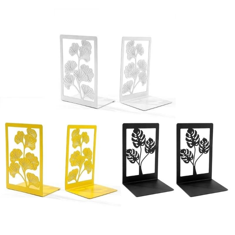 Bookends hojas huecas Bookends escritorio pesado Libro libros decorativos Libros decorativos Stoppers