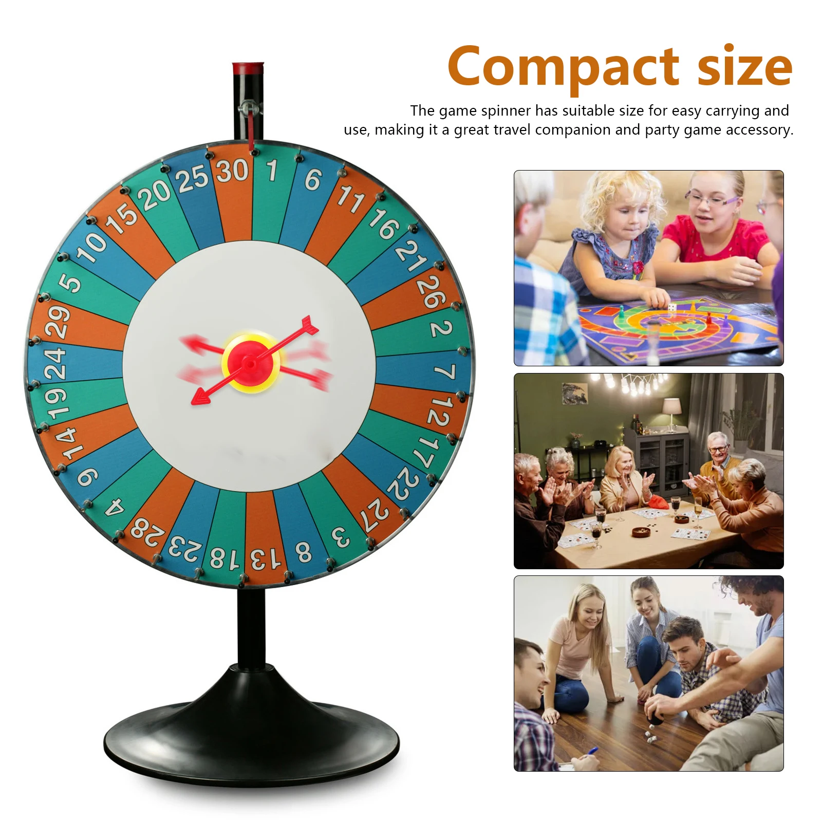 

25 Pcs Vibrant Plastic Game Spinners Arrow Pointers With Suction Cup Travel Friendly Party Accessory