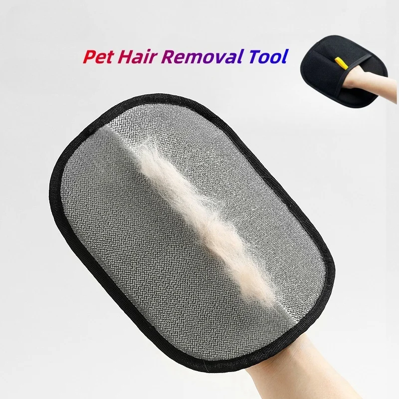 

New Double-Sided Pet Grooming Gloves Pet Hair Removal Tool for Clothes Furniture Dogs Cats Reusable Lint
