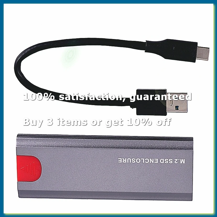M2 SSD Case M.2 To USB 3.1 Gen 2 10Gbps NVMe SSD Enclosure for NVMe PCIE M Key/ (B+M) Key SSD Hard Disk, M2 SSD Case AC-AD33