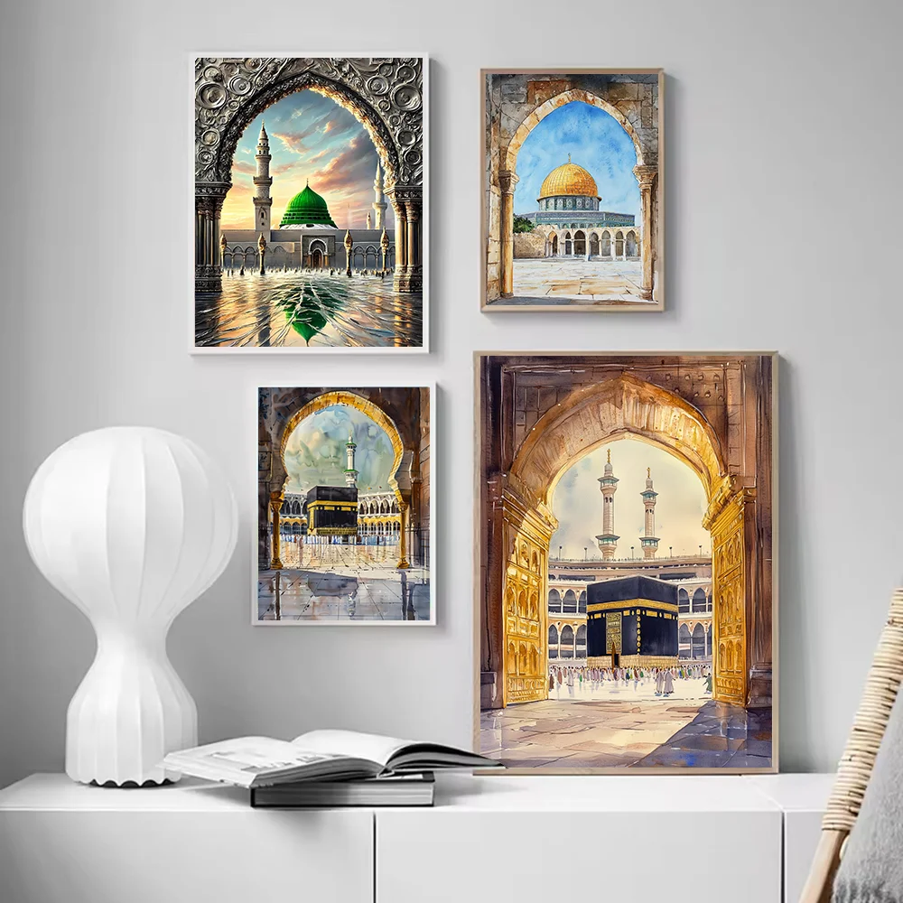 Home Decor Ramadan - Islamic Grand Mosque Architectural Art, Sacred
