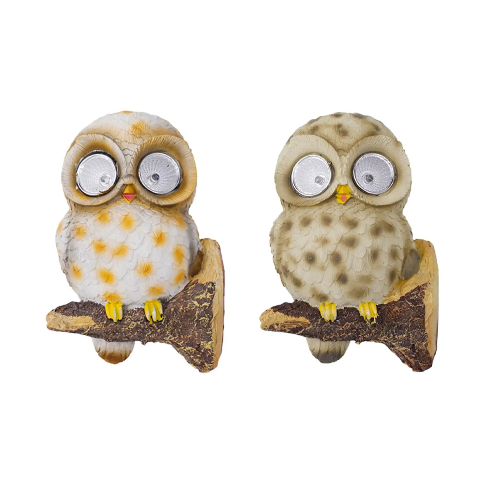 

Owl Statue Solar Lights Resin Crafts LED Garden Lights Simulation Animals Solar Lights for Porch Balcony Patio Backyard Walkway