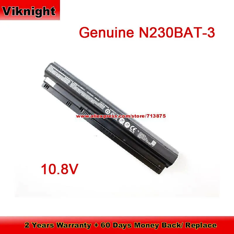 

Genuine N230BAT-3 N230BAT Battery for Clevo MB-J350SN-S2 M-Book J371 10.8V 36Wh Li-ion Rechargeable Battery Packs