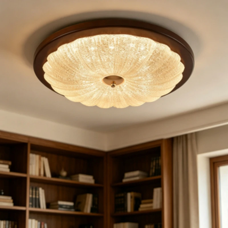 Elegant French Mid-century Warm Ambient LED Light Home Ceiling Lamp, Ideal for Cozy Bedrooms  Gentle Dining Spaces