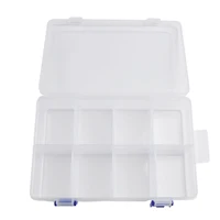 Boîte de Rangement d'Outils Réglable à 8 Compartiments en Plastique, Étui Porte-Vis, Matériel de Pilule, 20x13.5x4.5cm 4