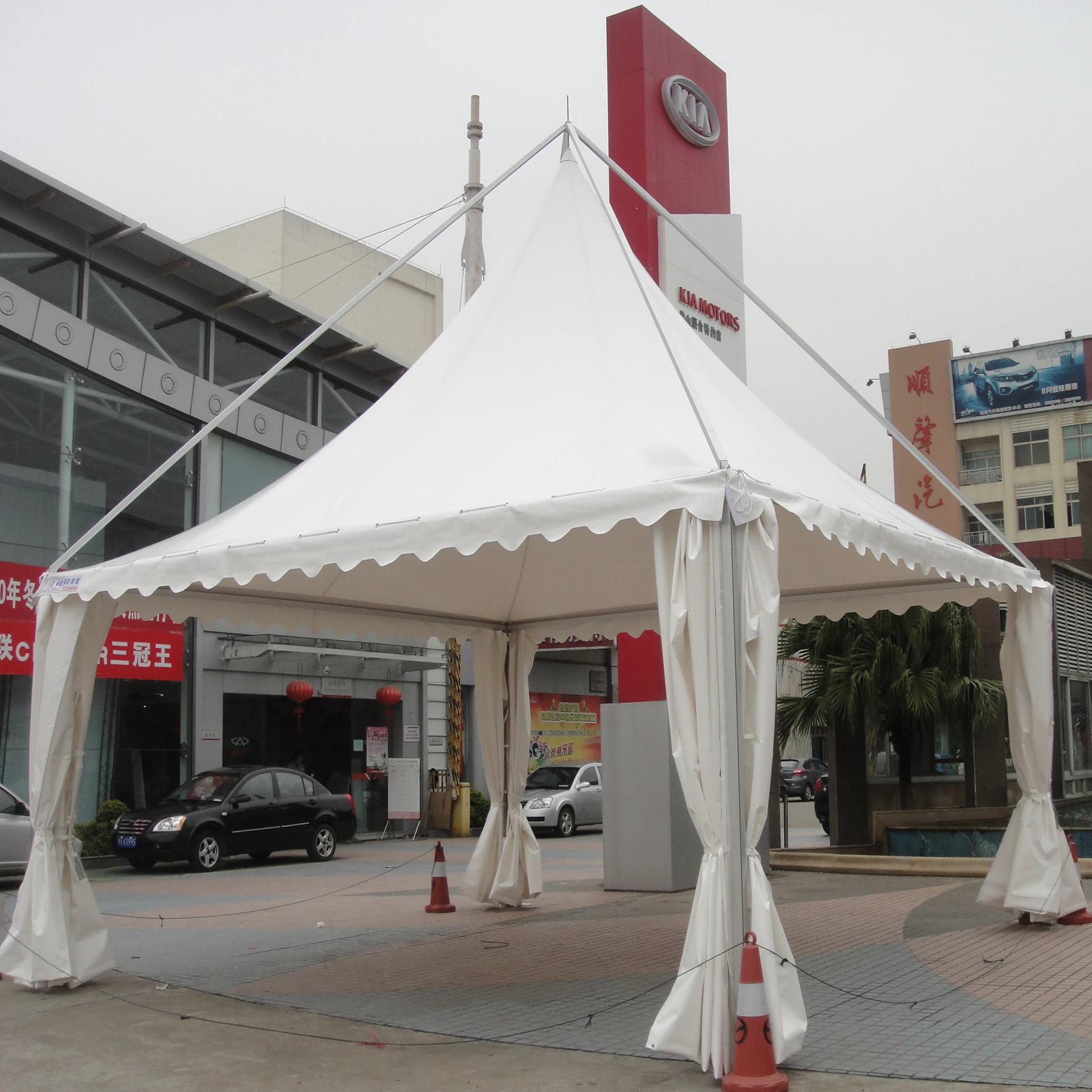 Garden Tent Canopy Large Tents for Events 5X5 Pagoda Outdoor PVC Wholesale White Aluminum Gazebo Waterproof Aluminum Alloy Tenda