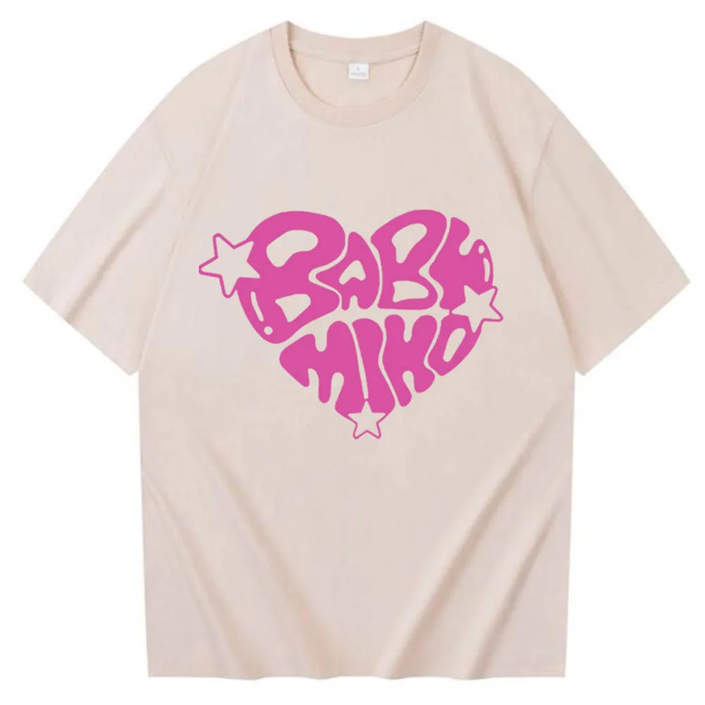 Baby Miko T-Shirts Young Miko Merch Harajuku Young Miko Fan Gift Unisex O-Neck Short Sleeve Shirts