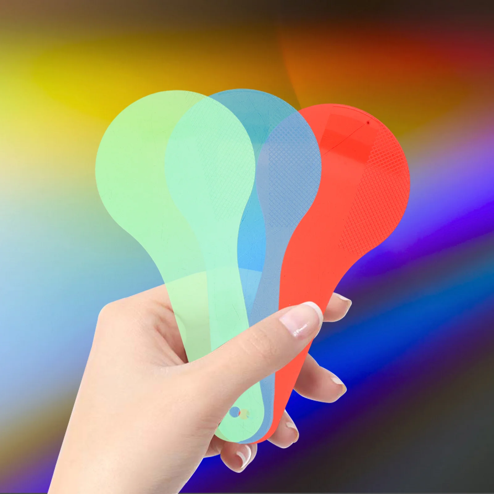 3 pçs filtros de pá de mistura de cores educação precoce pré-escolar centro de ciências acessórios de cores