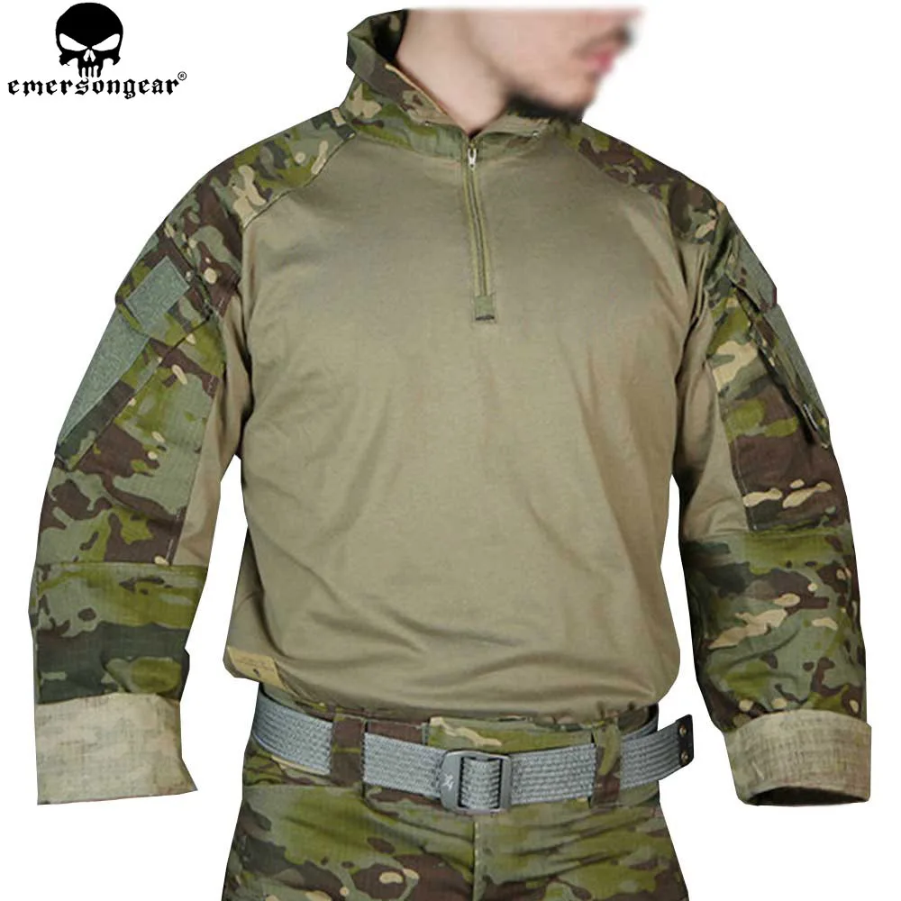 Imagem -03 - Emersongear-camisa de Combate para Caça Tática Camuflagem Terno Tático Airsoft Multi-camo Modelo Em9280