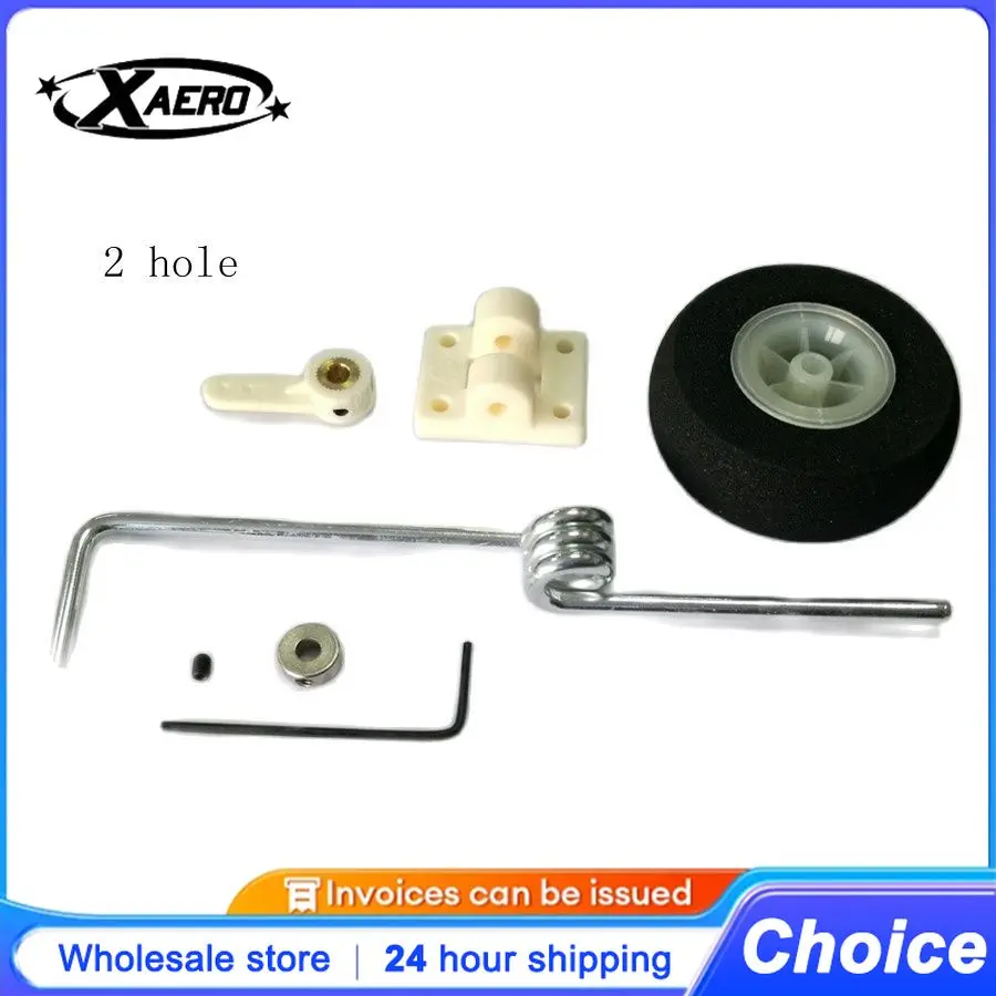 

XAERO 1Set RC Airplane Landing Gear Steering System Front Wheel 2Hole/3Hole Arm 46-60Class Model Parts Accessory Durable