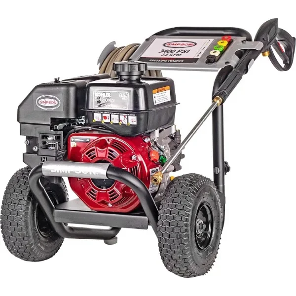 Simpson Cleaning MS61084-S MegaShot 3400 PSI Gas Pressure Washer, 2.5 GPM, Kohler SH270, Includes Spray Gun