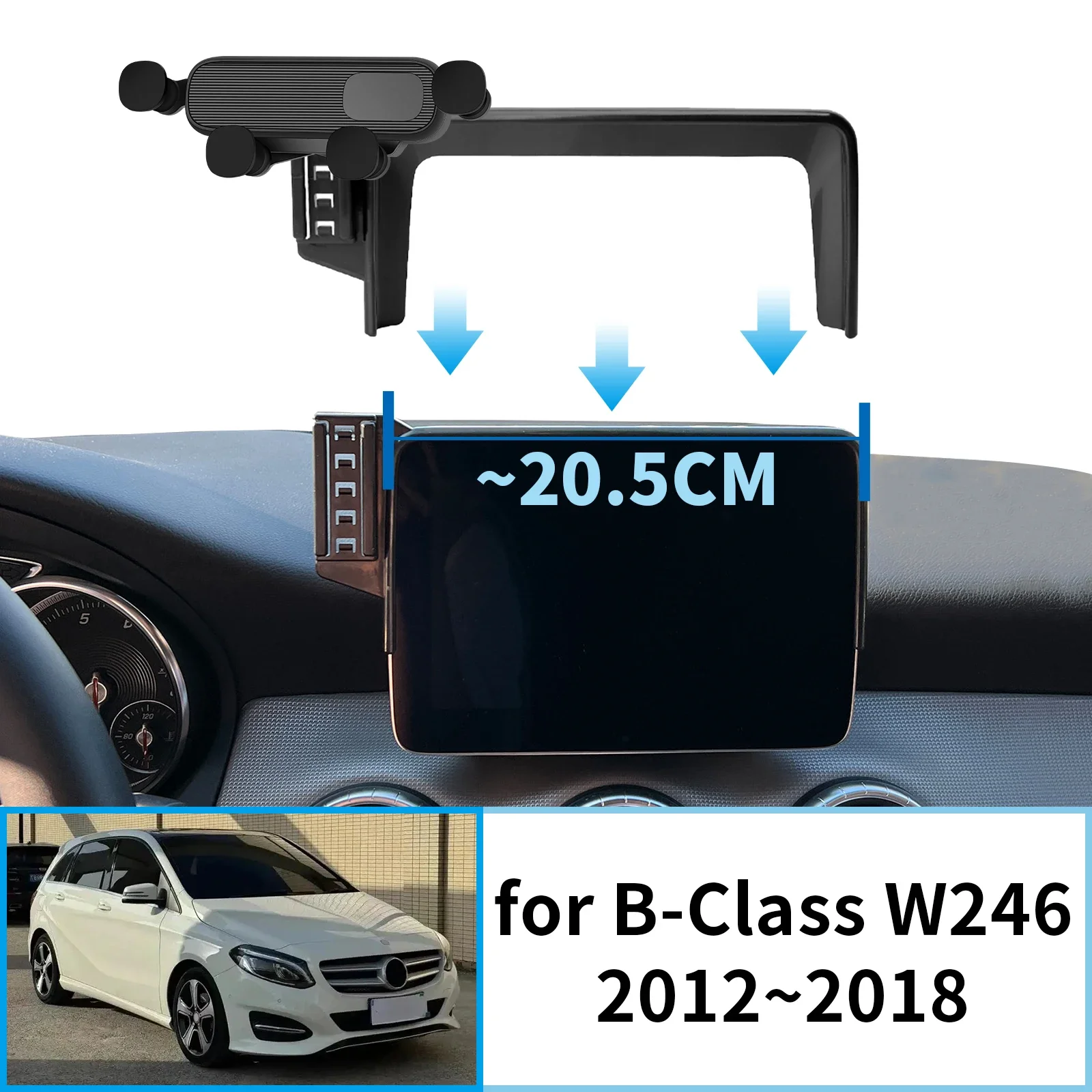 

Car Mobile Phone Holder Accessories for Mercedes-Benz B-Class 220 220d W246 2012~2018 GPS Bracket Navigation Stand Auto