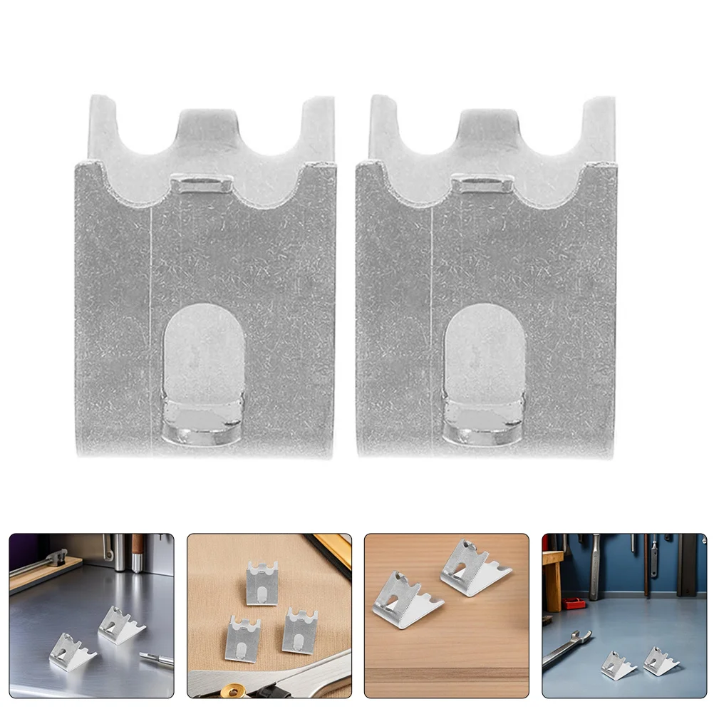 

14Pcs Refrigerator Shelf Accessories Stainless Steel Hooks Clamps for Commercial Home Use Fridge Shelf Bracket