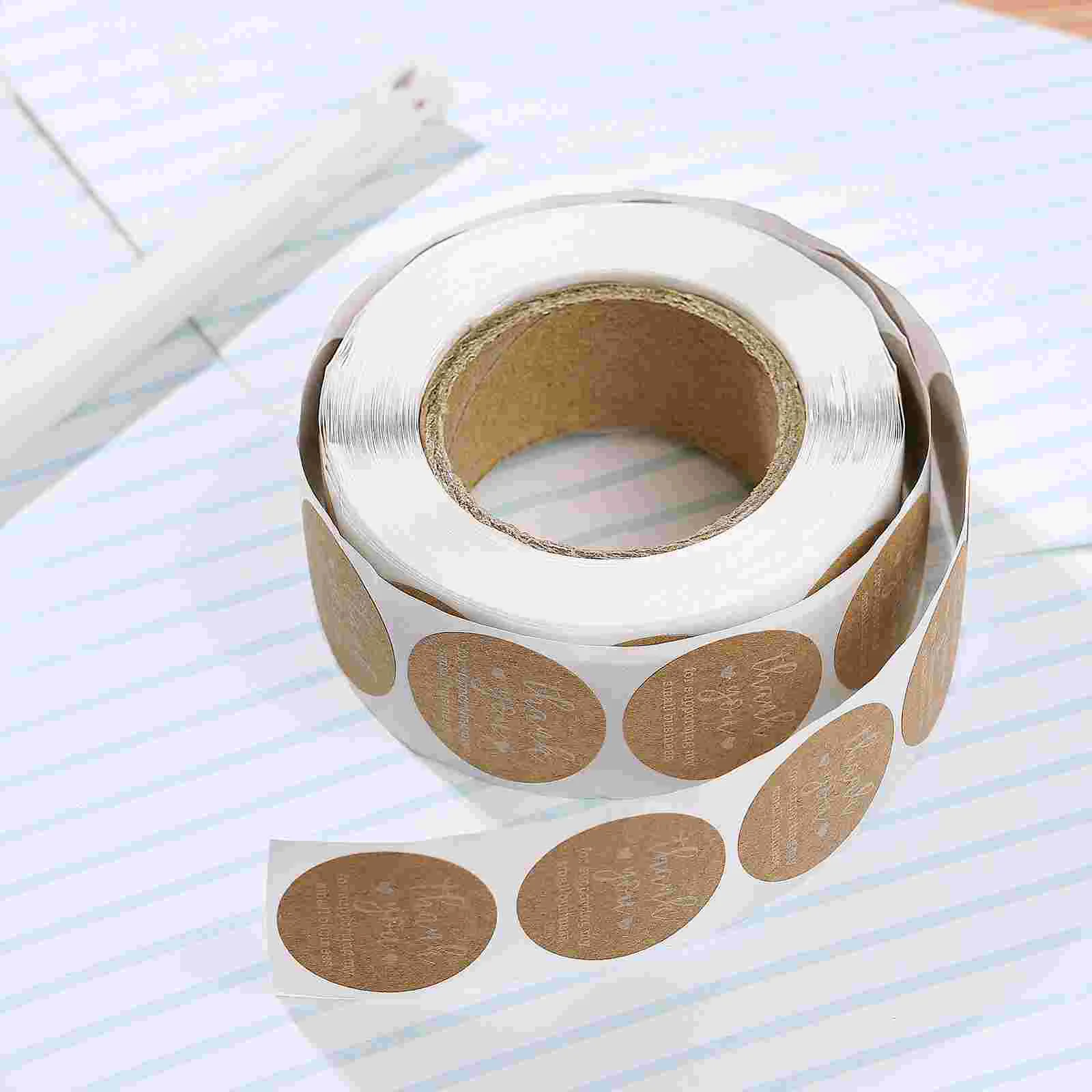 Round Blank Stickers for Store Owners Adhesive Envelope Sealing Lables Removable Labels