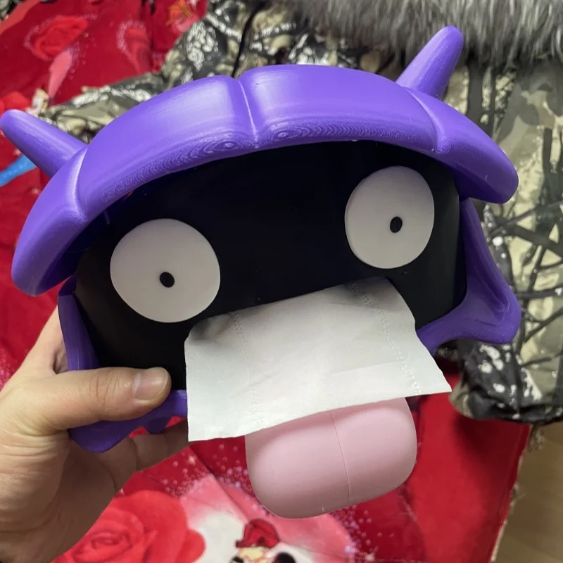 new-anime-shellder-tissue-box-napkin-storage-box-3dprinting-action-doll-desktop-decoration-model-hotelbedroom-decoration-kid-toy