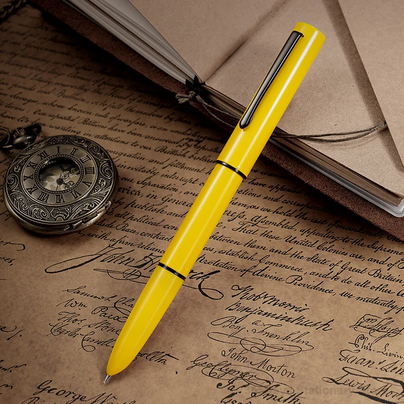 Hongdian C1 Exquisite Explorer Simple Classic Retro Fountain Pen  EF/F Hooded Nib School Office Supplies Writing Gift Pens