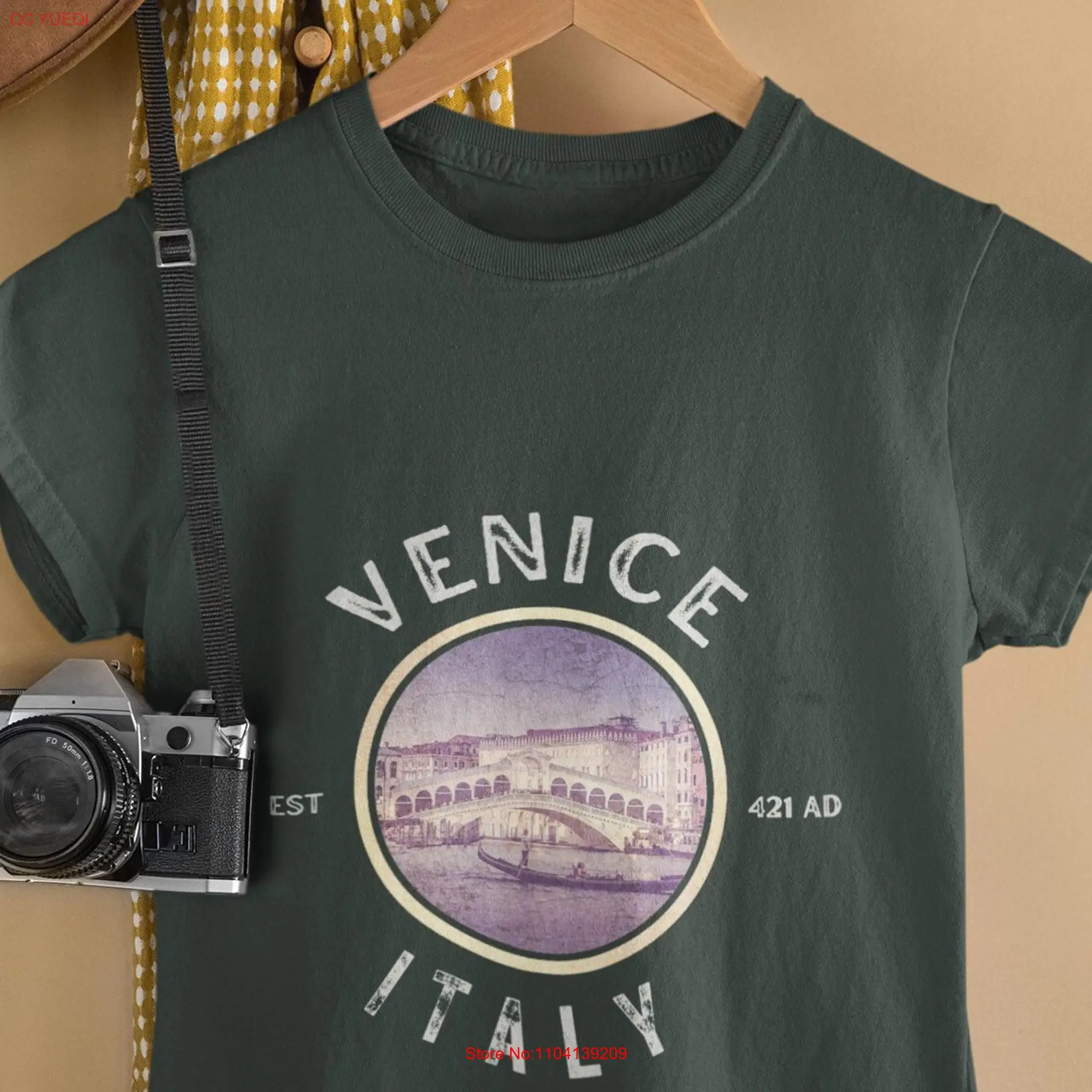 Venice Venezia Italy T Shirt Italia Apparel Italian Souvenir long or short sleeves