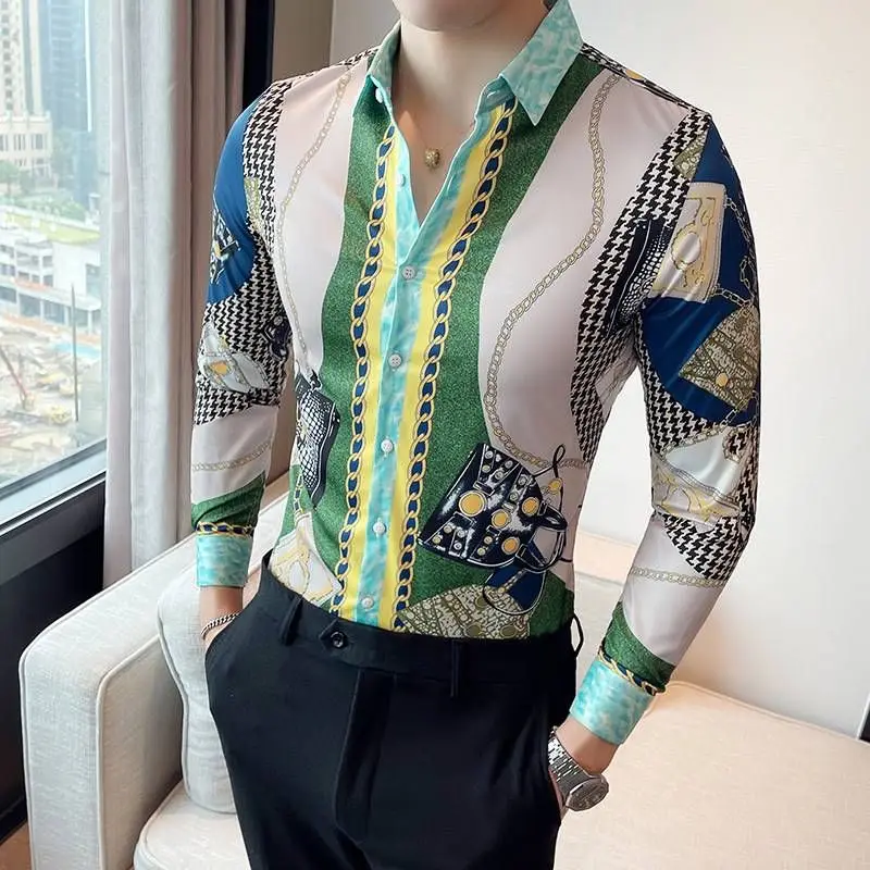 

Европейская коллекция: Новая осенняя мужская модная рубашка свободного кроя из искусственной кожи с длинным рукавом, утепленная, с подкладкой из полиэфирного волокна