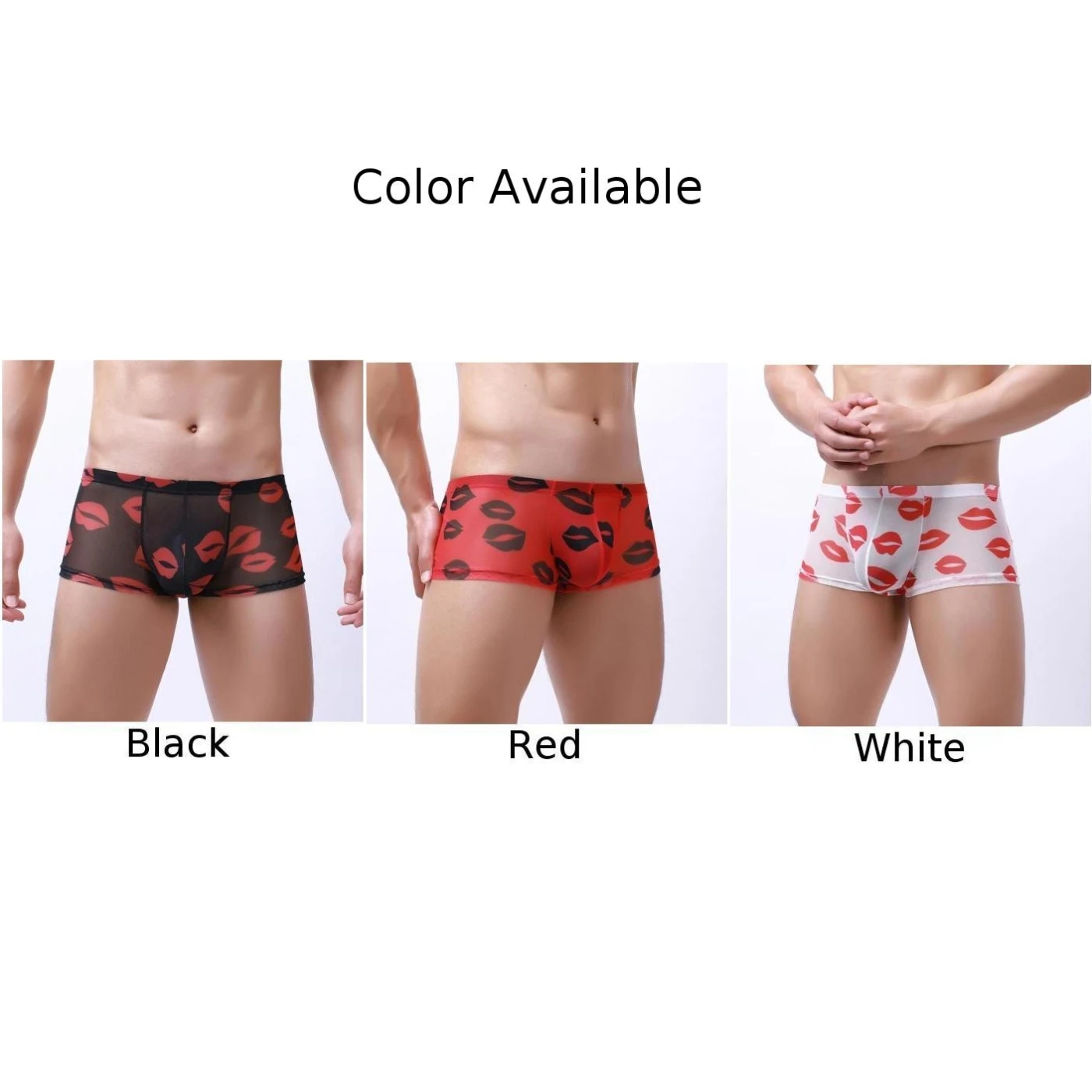 Short Men Briefs Translucent Thin Mesh Briefs for Men Sexy Low Rise Quick Drying Breathable Underwear