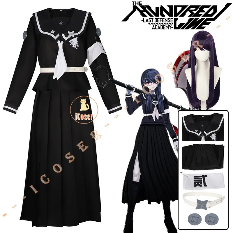 25COSiCoser المائة خط هيروكو شيزوهارا تأثيري حلي شعر مستعار معركة موحدة آخر الدفاع أكاديمية حفلة الهالوين للنساء