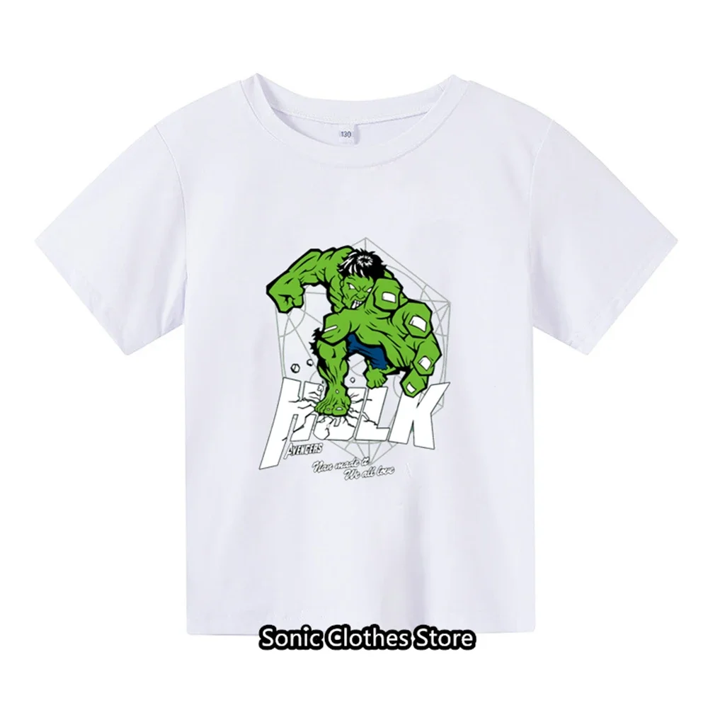 

Kids T-shirt Super Hero Spiderman T Shirt 3-14 Years Children Clothing Fashion Hulk Tshirt Baby Boys Clothes Birthday Girt Tops