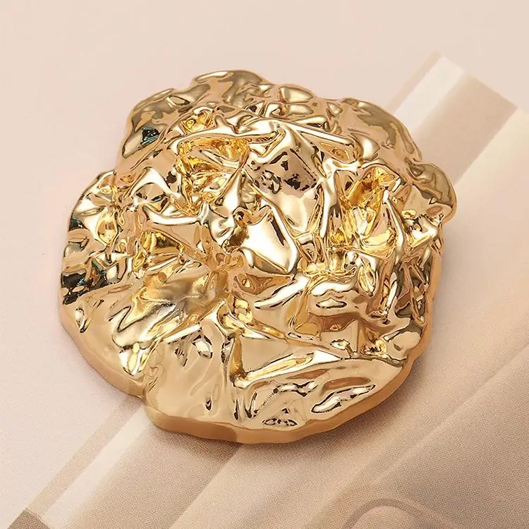 

Faionable Metal Button for Suit Coat Fur Decorative Large Button Collar Button High End Home Fabric Sewing DIY Accories