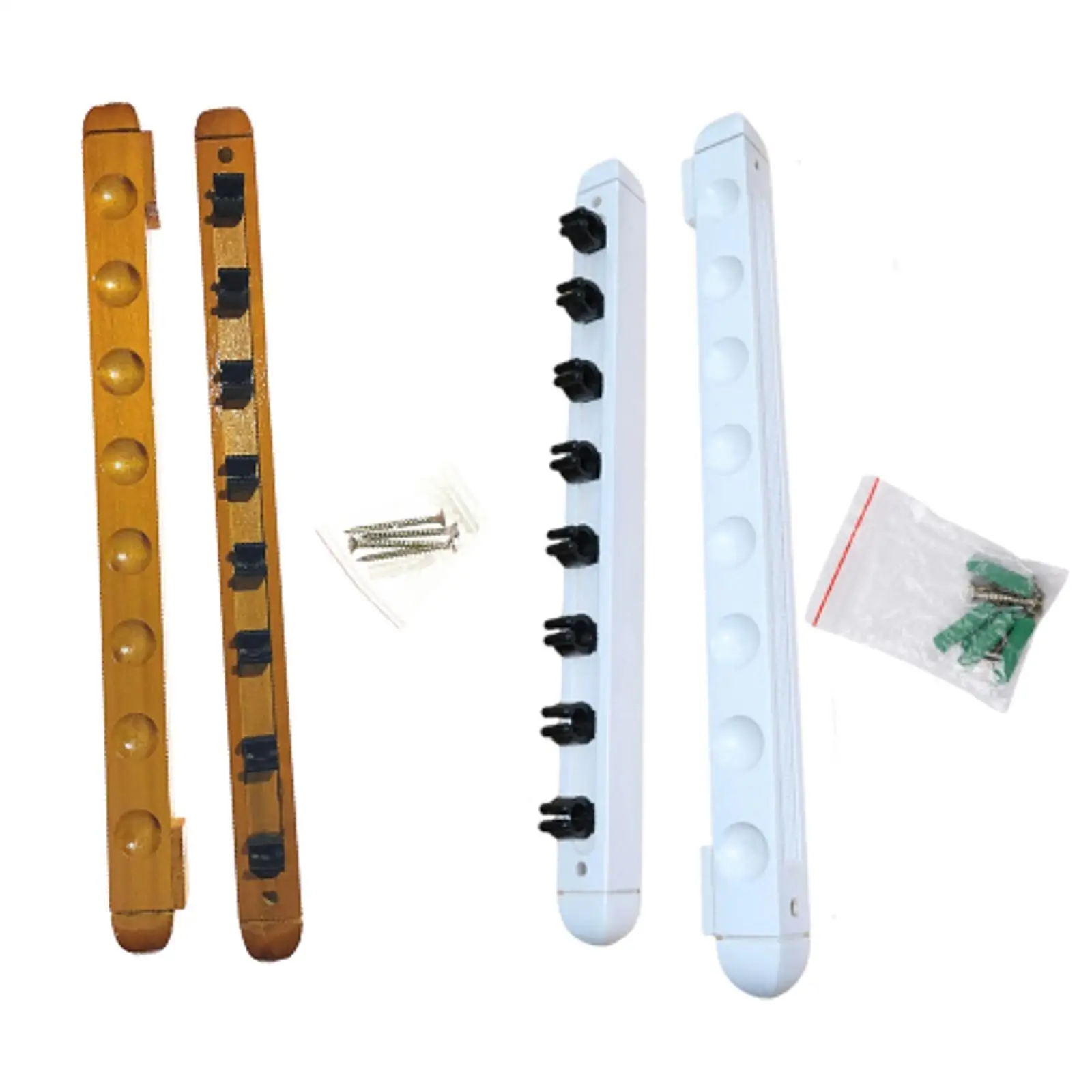 

Стойка для кия для бассейна Настенная стойка для кия с винтами Экономия места Профессиональная стена