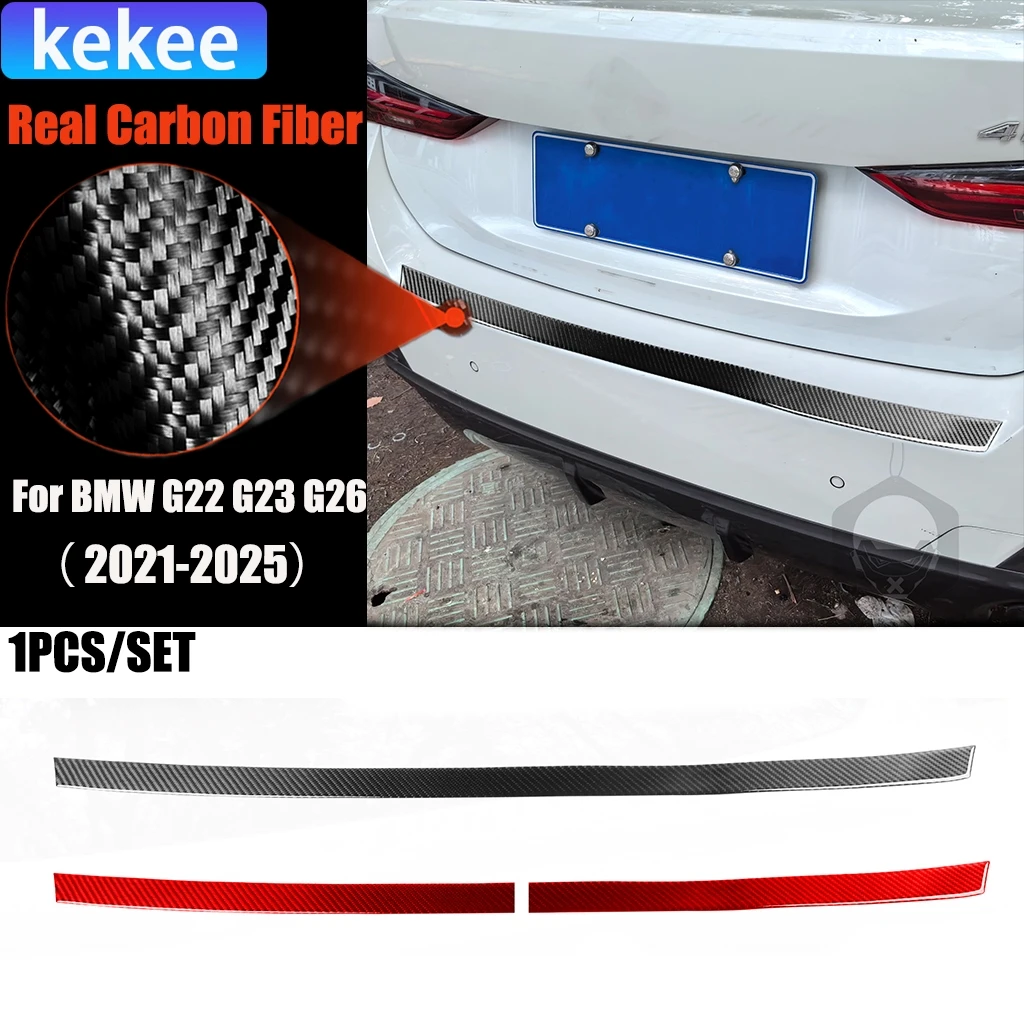 

Автомобильные аксессуары из углеродного волокна, панель багажника, модифицированная внешняя накладка, наклейка для BMW 4-й двери серии G22 G23 G26 2021-2025