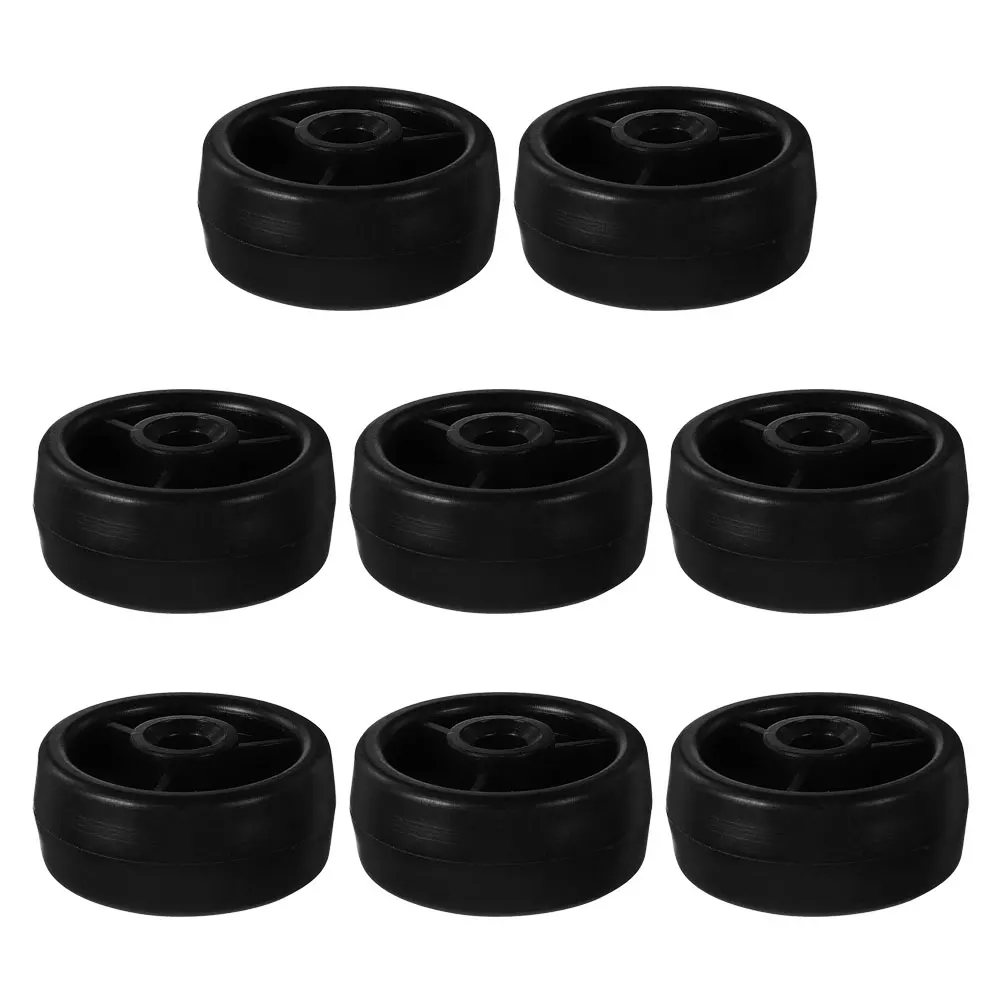 

8pcs Replacement Wheel For Fitness Equipment: 0.32" Inner Diameter Treadmill Roller Wheels 360° Swivel High Load Capacity Quiet