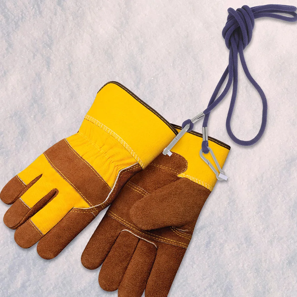 Cordón para guantes de invierno para niños, colgador de cuello, cuerda antipérdida para correa de hombro, soporte para niños pequeños, mitones de nailon, 2 uds.