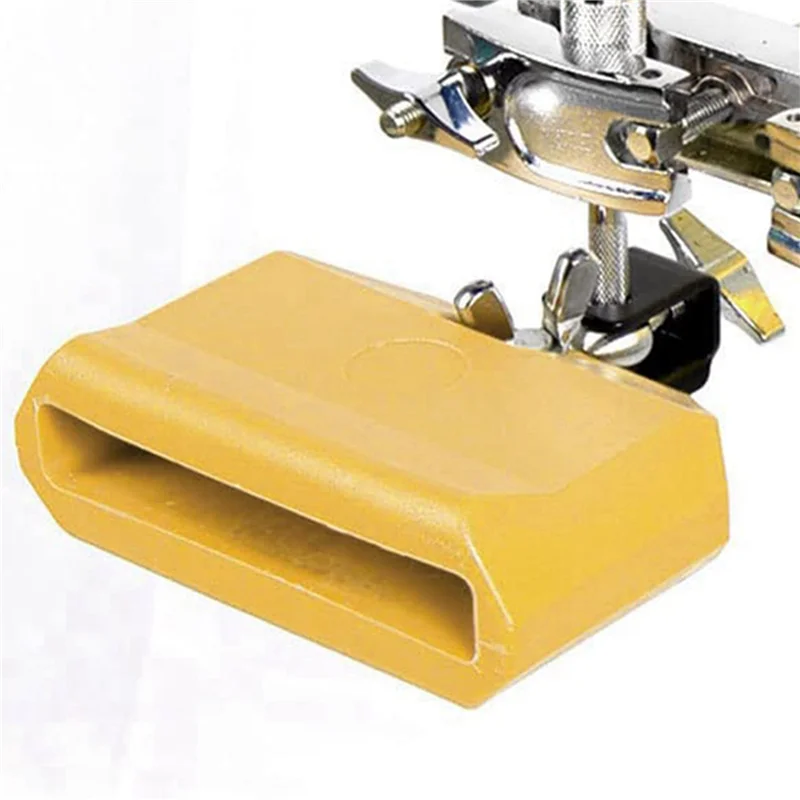 

ABLB-5Pcs 5 Inch Jam Block,Plastic Musical Percussion Block Compatible With Latin Drum Instrument (Yellow)