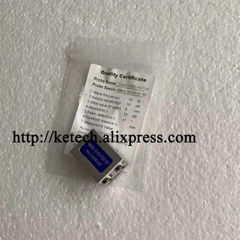 

Dual Longitudinal Wave Angle Probe Transducer
