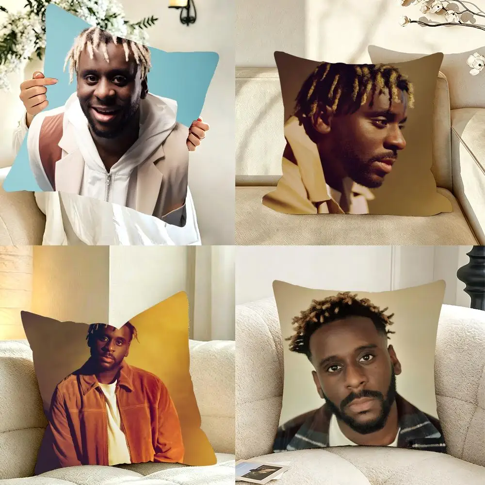 Melancholic Singer M-Myles Smith Cushion Cover Bedroom bed reading backrest cushion Festive plush holiday Soft plush throw