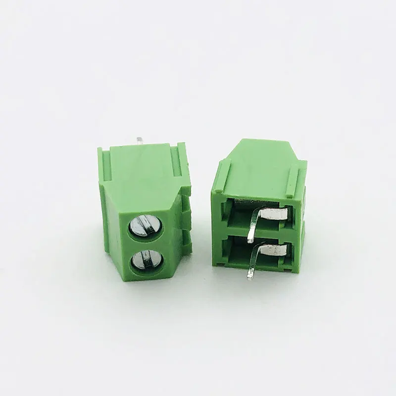 128-3.81mm 녹색 PCB 스크류 단자 - 고가시성 색상/난연성, 납땜 가능 2P/3P 스택 가능, 대량 할인