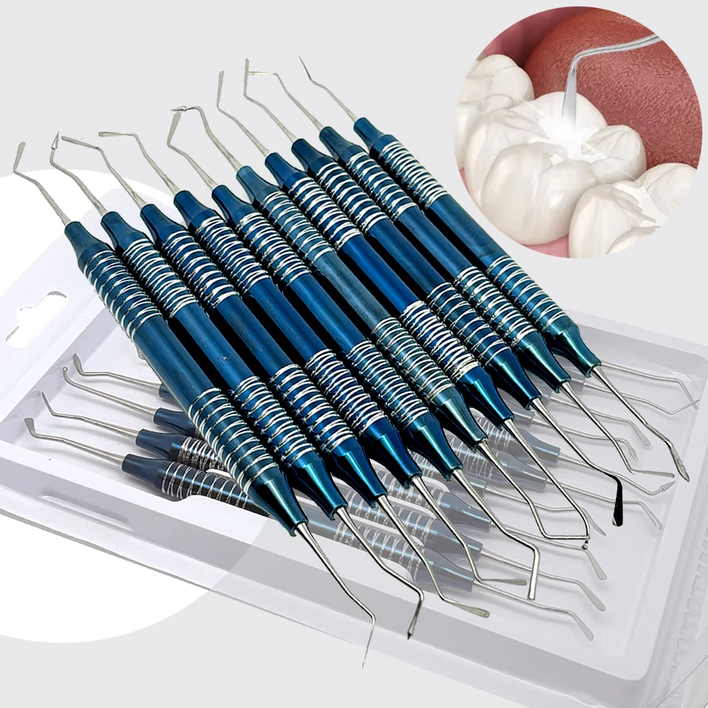 

10Pcs Kit Dental Resin Spatulas Resin Filler Aesthetic Restoration Kit Resin Knife Plastic Dresser Dentistry Tool