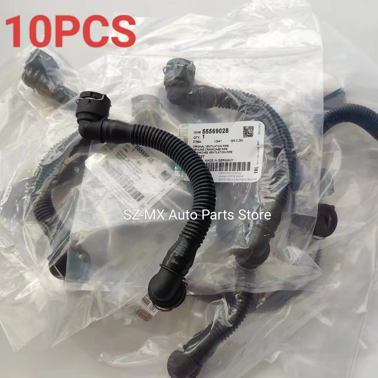 10pcs Crankcase Ventilation Hose Pipe Original 55569028 55556495 55569027  For Chevrolet Cruze 1.6 1.8 Epica 1.8 Excelle