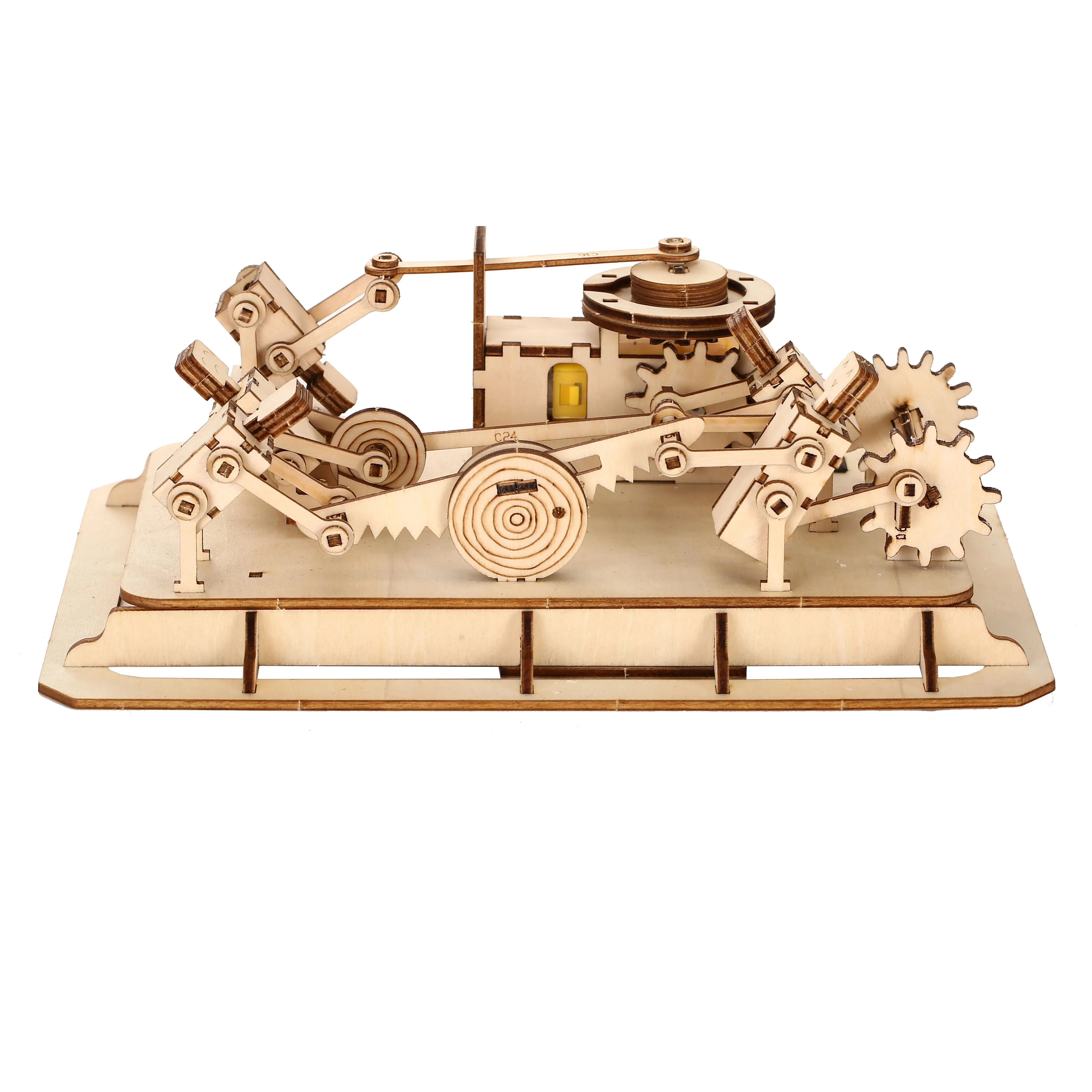 3D-Holzpuzzle, maßstabs getreues Modell, DIY-Modellbau satz, handwerkliches Geschenk, Haupt dekoration, mechanisches Modellbau set, Bau spielzeug