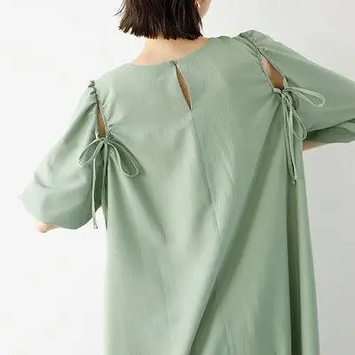 Primavera 2023 feminino solto longo sve dr vestido sle a linha saia faionable commute ort sve maxi dr