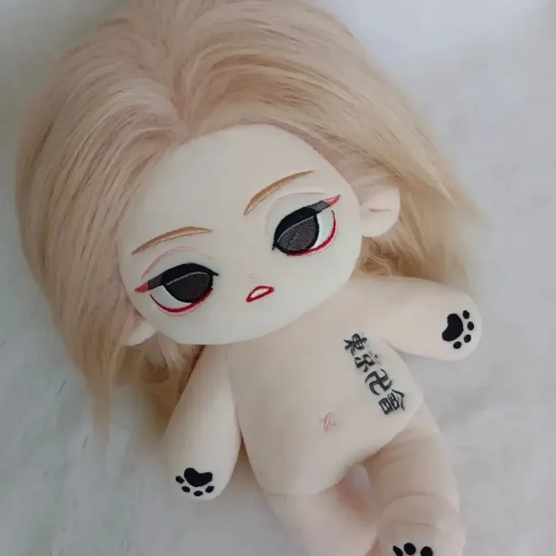 Gefüllte Anime Tokyo Revengers Sano Manjiro 20 cm Baumwollpuppen Niedliche Mikey Plüschpuppe Dress-up-Spielzeug Sammlerstück Geschenk für Kinder