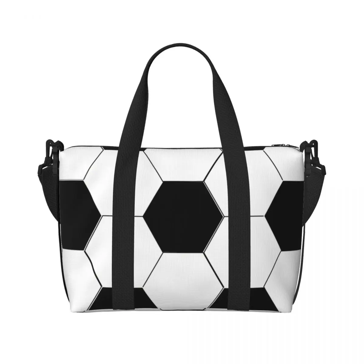 Borsa tote da spiaggia personalizzata per calcio da donna Borse da viaggio per palestra da spiaggia con grande scomparto