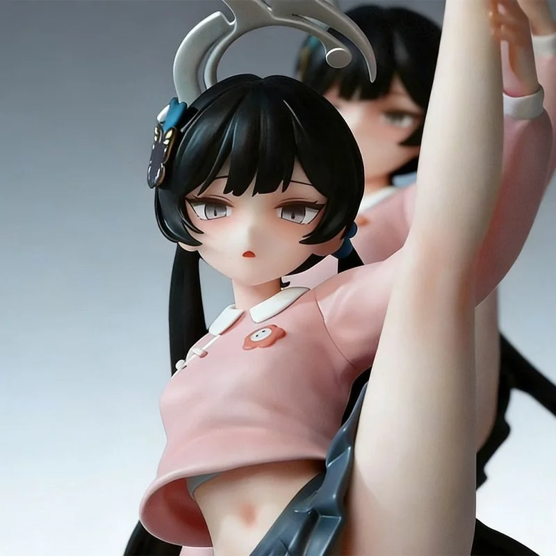 Blue Archive Anime Figure Gk Model Kisaki One Leg Lifting Pose Pvc Collectible Gift For Adult Desktop Computer Chassis Ornament