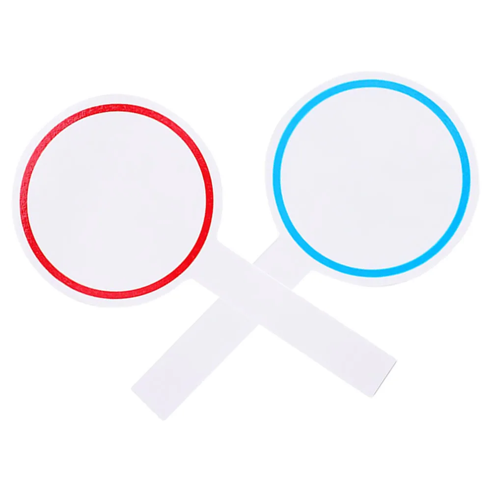 

2Pcs Scoreboard Foam Handheld Whiteboard Dry Erase Paddle for Games Voting Scoring Board Portable Dry Erase Paddle
