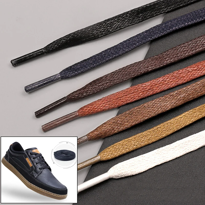 1Pair shoelaces flat round leather shoes shoe strings 80cm /100cm/120cm/150cm