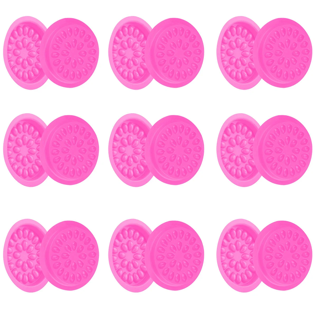 100pcs Eyelash Extension Tray Colorful Small Flower Shaped Lashes Gasket Reusable Waterproof Grafting Tool False Eyelash Holder