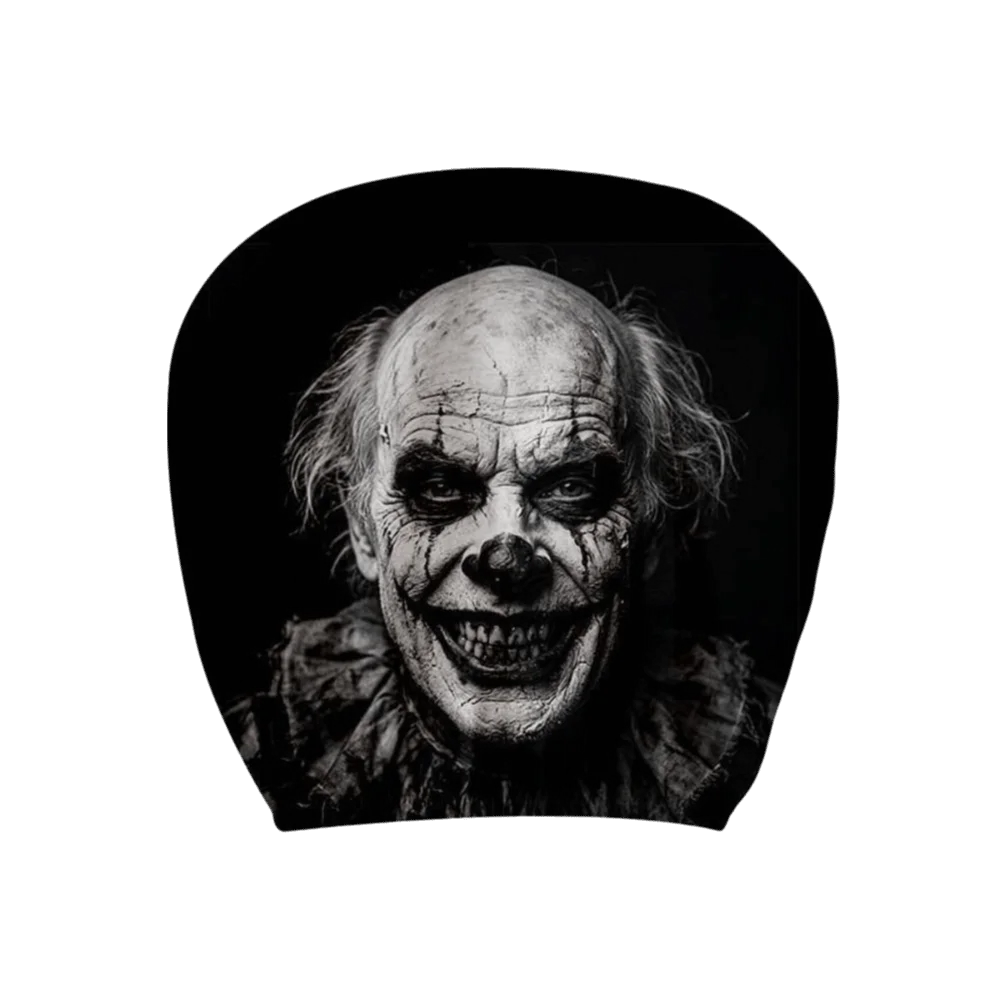 Exaggerated Car Headrest Covers Funny Face Expressions Cool Decorations Car Pillowcase Stain-Proof Oil-Proof Soft Comfortable