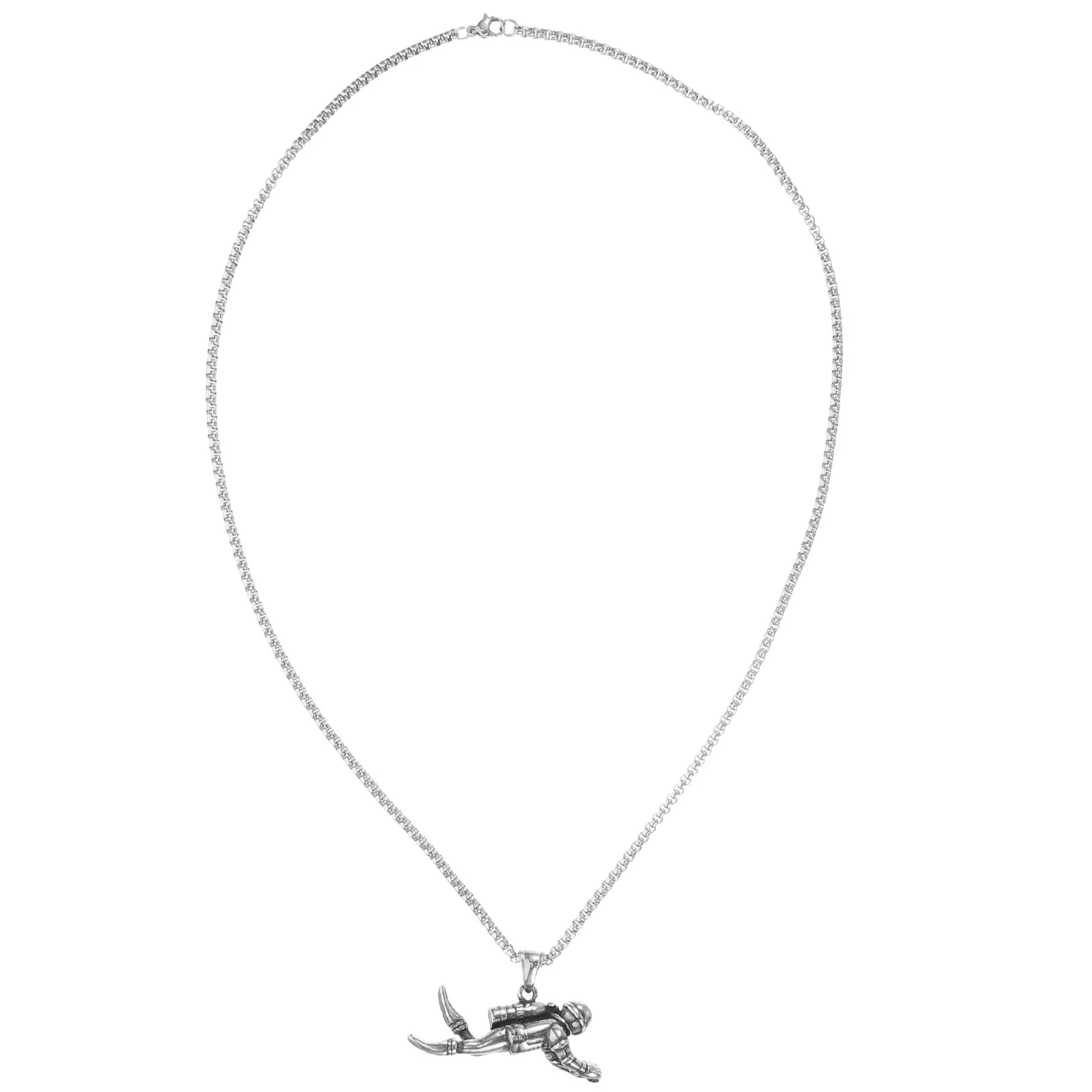 

Diver Creative Keepsake Necklace Necklace Creative Neck Chain Sweater Chain Novelty Sports Themed Gift Jewelry