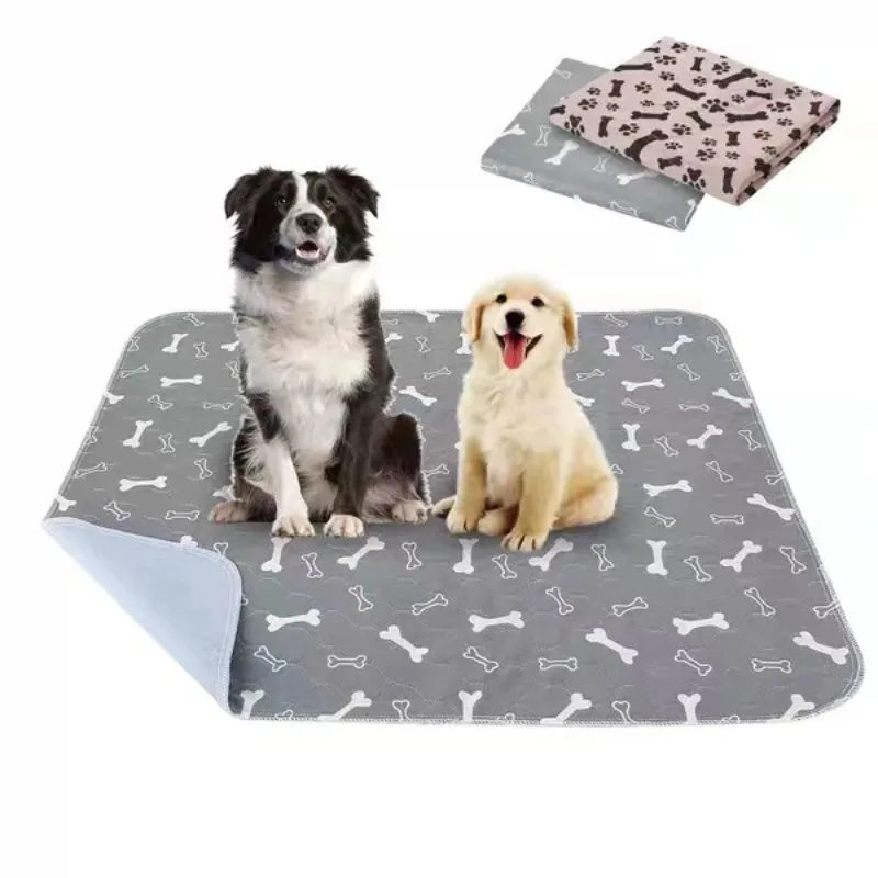 

Pet Pee Pad Waterproof Washable Puppy Pee Pad Durable Absorbent Pet Bed Mat Reusable Anti-Slip Dog Urine Pad Cat Care Dog Mat