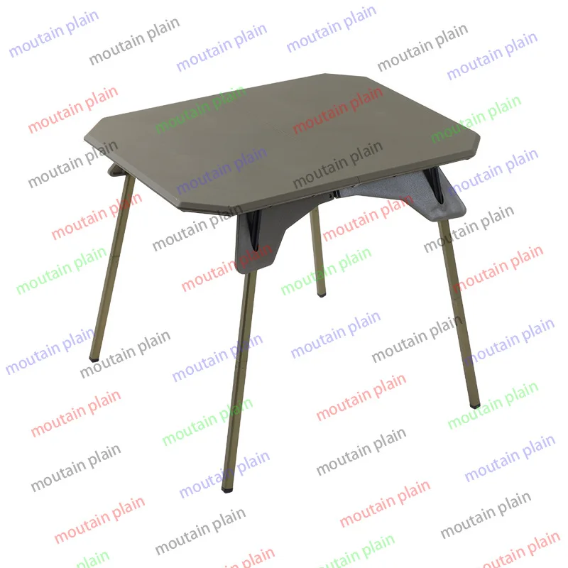 Mesa plegable de plástico para exteriores, altura ajustable, ligera, para camping, pequeña, portátil, para viajes en coche, barbacoa, picnic.