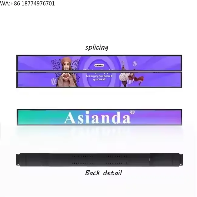 

28.1 Inch Ultra Wide Android Network Advertising Display Stretched Bar Screen LCD Digital Signage for Shelves SDK Digital Poster